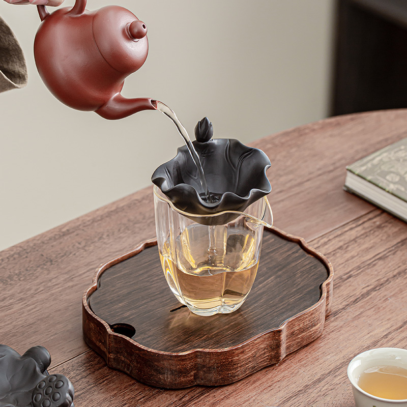 伟宏展紫砂手工莲花荷叶茶滤