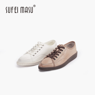 SF62C 板鞋 962 苏菲玛素轻便做旧尖头平底休闲脏脏鞋 SUFEIMASU