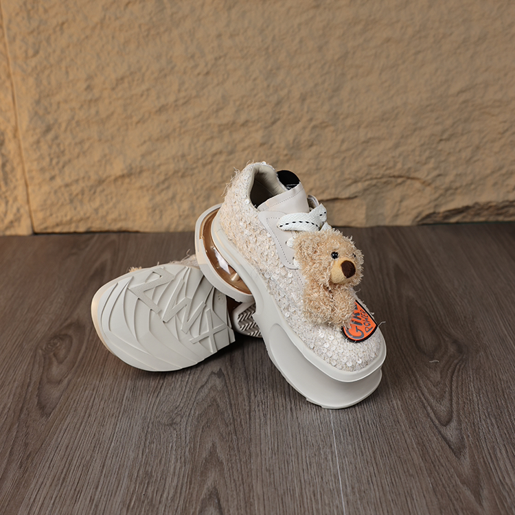 苏菲玛素卡通时尚编织厚底舒适