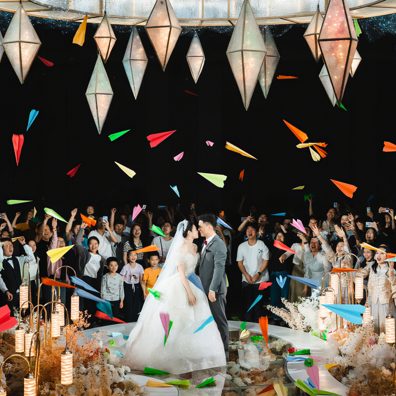 结婚专用纸飞机2025新款户外草坪