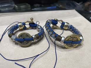 逆鳞编绳龙鳞手绳保真古币老铜钱纯手工男女文玩钱到家五帝钱