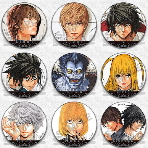 死亡笔记动漫徽章L夜神月吧唧