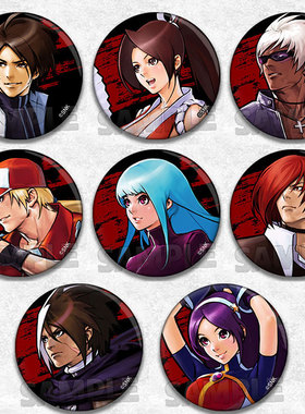 拳皇15吧唧徽章草薙京八神庵冰女KOF97格斗之王游戏周边k9999礼品