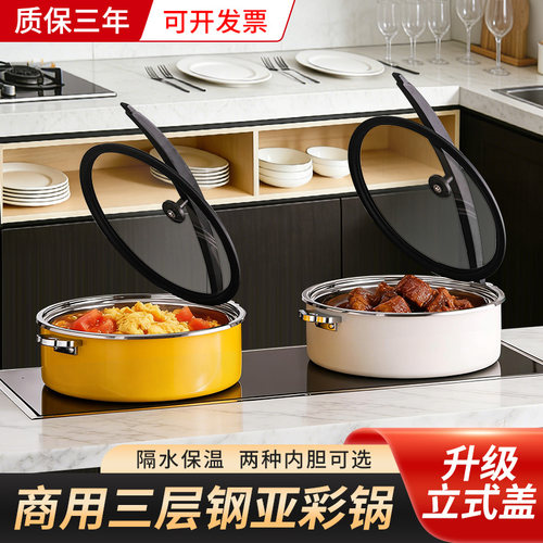 自助餐保温锅酒店商用高档加热彩色暖菜锅食物保温电加热热菜锅