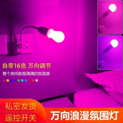 led七彩遥控可调变光灯夫妻
