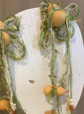 葫芦古风汉服发夹渐变彩绳流苏波西米亚民族破烂风夹子仙侠配头饰
