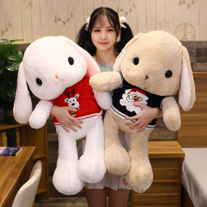 垂耳兔长耳朵兔子毛绒玩具大号床上睡觉抱枕玩偶女可爱布娃娃公仔