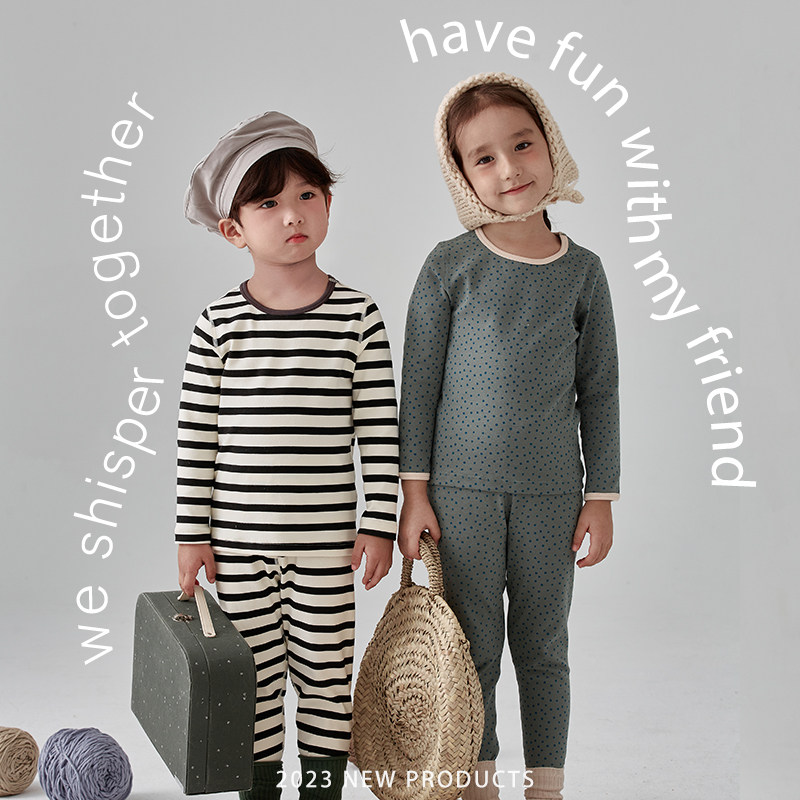 儿童秋衣秋裤套装宝宝秋冬保暖加厚睡衣纯棉男童女童家居内衣套装