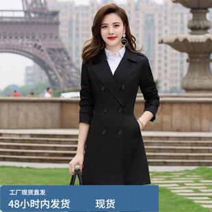 春秋装小个子风衣女中长款韩版气质学院风修身显瘦学生上衣薄外套