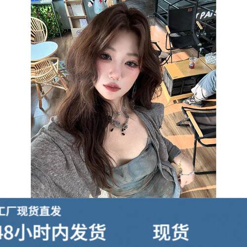 Jiansu夏季2026vintage尤物/蝴蝶油画印花吊带裙海边度假洋装女