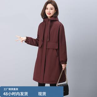 派克棉服女款2025新款冬季大码胖mm妈妈加绒加厚保暖棉衣外套棉袄