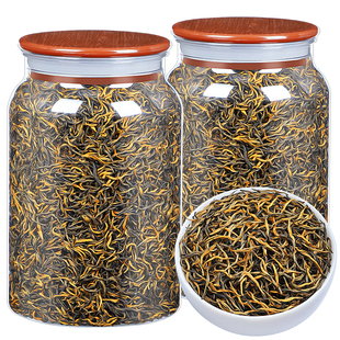 福建茶金骏眉红茶茶叶2025新茶浓香型散装春茶金俊眉透明罐装500g