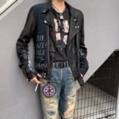 Achieve拉链拼接夹克 06ssT期黑皮衣 最强批次 Undercover