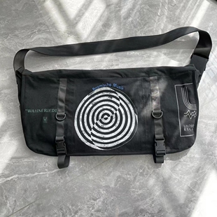 水洗做旧 06ssT期漩涡包 Undercover 单肩邮差挎包 现货