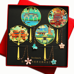 徐州特色景点金属书签黄楼云龙山宝莲寺国潮文创旅游纪念品定制礼