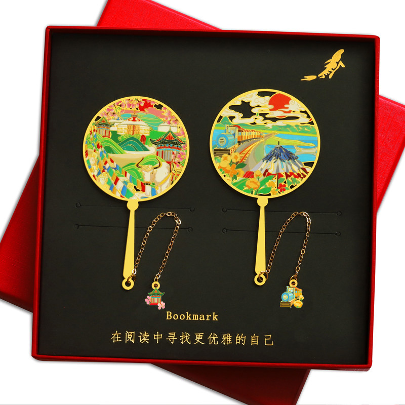 青海景点二郎剑青海湖金属书签