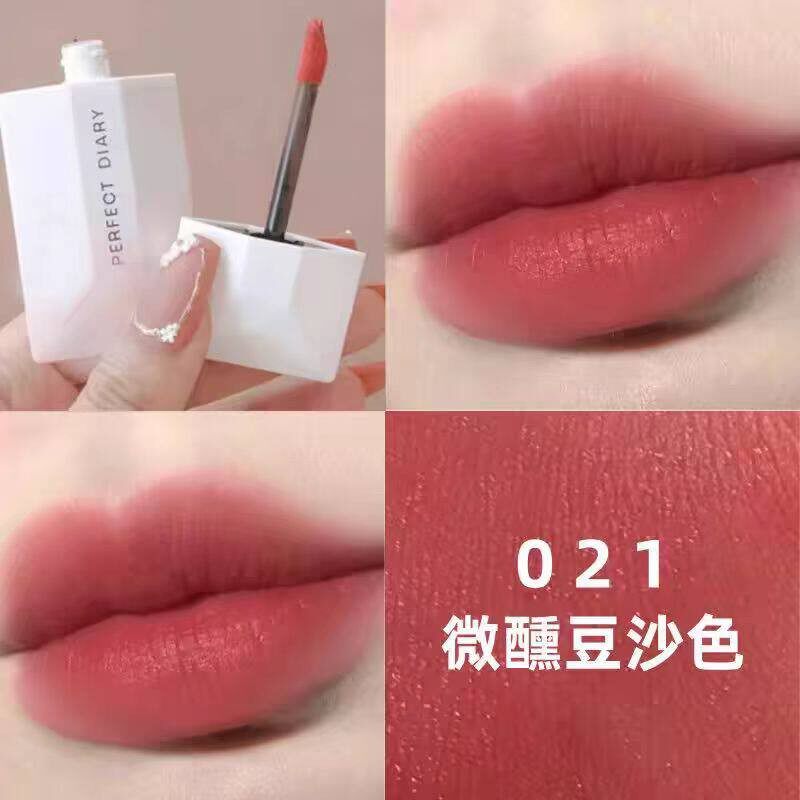 完美日记暗恋名片唇釉021新色哑光口红038黑纱201丝绒唇蜜006正品