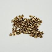 新款 纯黄铜不掉色文玩金色银标镶嵌无镀层4mm5mm凤眼菩提星月diy