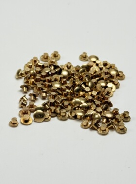 新款纯黄铜不掉色文玩金色银标镶嵌无镀层4mm5mm凤眼菩提星月diy