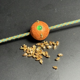 吞噬龙爪黄铜钉镶嵌配件凤眼菩提星月手串木珠批发文玩金代工定制