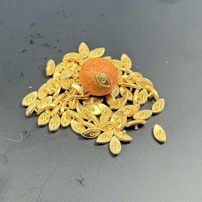 不掉色纯黄铜钉镶嵌吞噬龙爪法罗眼三角凤眼菩提星月配件文玩配饰