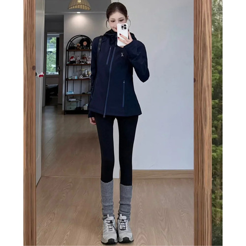 加绒修身显瘦韩式休闲简约鲨鱼裤