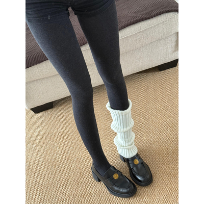 竖条纹打底裤袜女秋冬2025新款高腰显瘦微压提臀连裤瘦腿保暖长裤