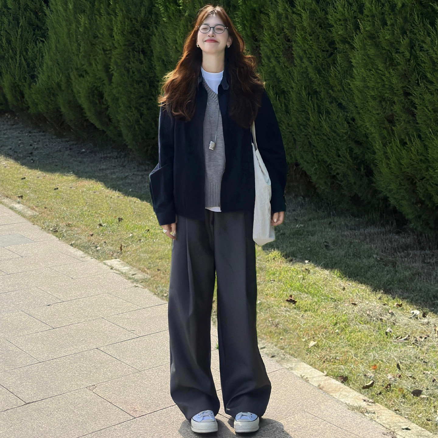 灰色气质西装裤子女2025秋季新款显瘦直筒拖地休闲高级感阔腿裤子,女装/女士精品,休闲裤,淘宝优惠券,粉丝福利购,淘宝优惠卷