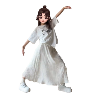 白色半身裙女春秋夏季新款法式初恋仙女裙气质收腰长裙漂亮垂坠感