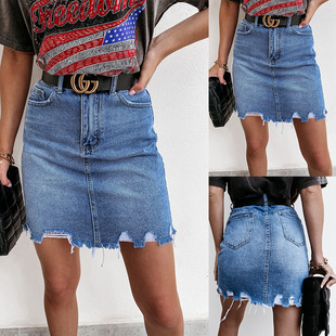 skirt buttocks Summer denim bag women girls half