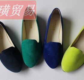 女平底单鞋大码women princess shoes ladies flat shoes size42
