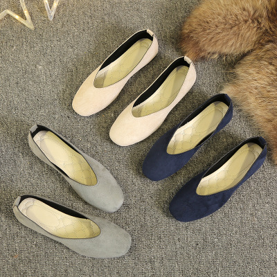 women flat shoes big size 42 shoes大码女单鞋平底鞋懒人鞋欧美