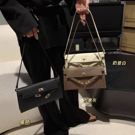 新款时尚百搭女包单肩包斜挎包腋下包托特包凯莉包锁扣包小方包