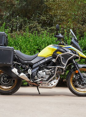 GSADV适用铃木DL650三箱边箱铝合金后尾箱护杠保险杠VStrom改装件