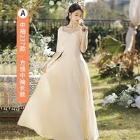 Цвет шампанского середина -sleeve long a model 237