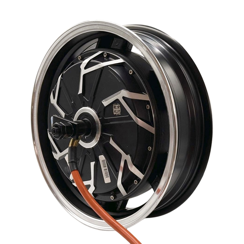 QSMOTOR全顺电动电摩14寸三代3000W200开档18轴宽胎3.5J电机