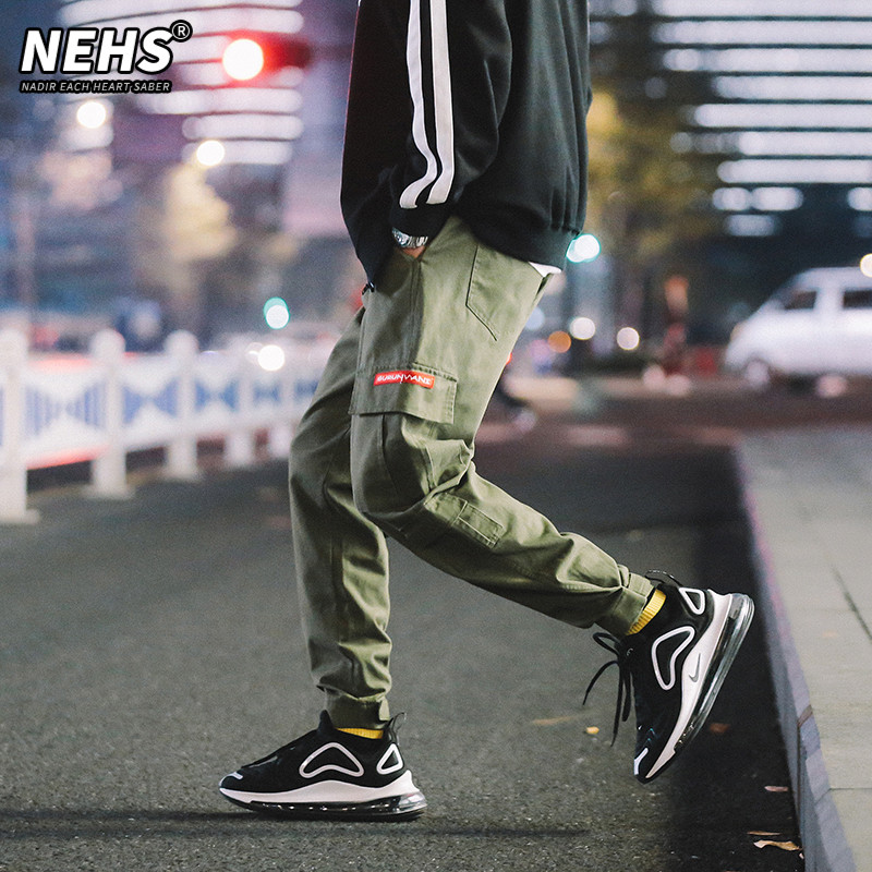 2019春季男士工裤ins超火的时尚hiphop青少年ulzzang休闲运动裤男在类目 男装, 休闲裤中 - 来自Buy2taobao.com提供专业的淘宝代购服务