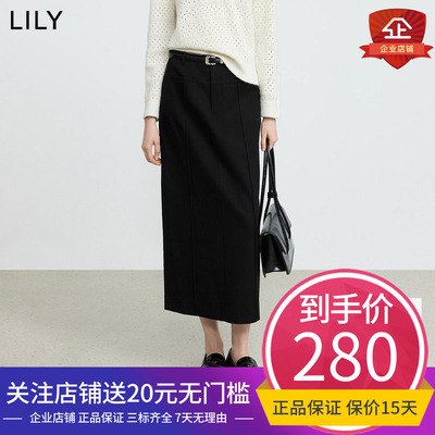 Lily/丽丽直筒裙中长裙款通勤H型