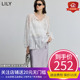 套头衫 LILY2025夏新款 白色雪纺衫 镂空蕾丝绣花流苏休闲薄款 女 法式