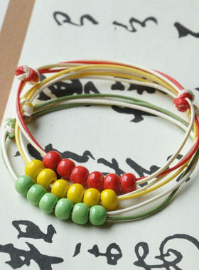 陶瓷编织小珠子简单大方手链