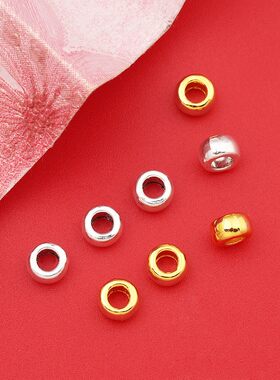 古银锌合金大孔隔珠手链挂件