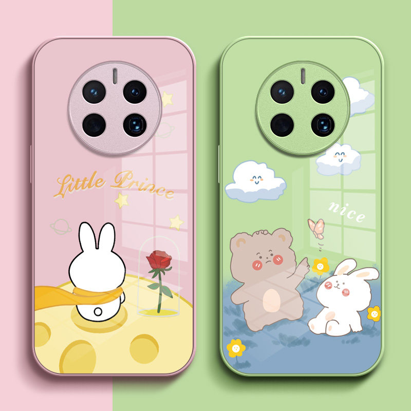 适用华为Mate50手机壳CET-AL00保护套mae套子hwMαte50卡通meat50外壳麦特5O外套mte5O女孩m50可爱mete50全包