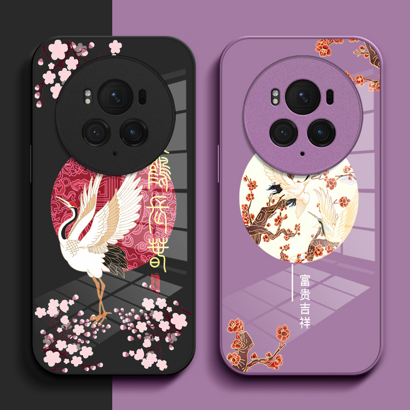 适用荣耀 Magic6pro手机壳BVL-AN16钢化玻璃壳荣誉Maglc6pro硬壳HONORmαgic6pro奢华保护套高级感保护壳