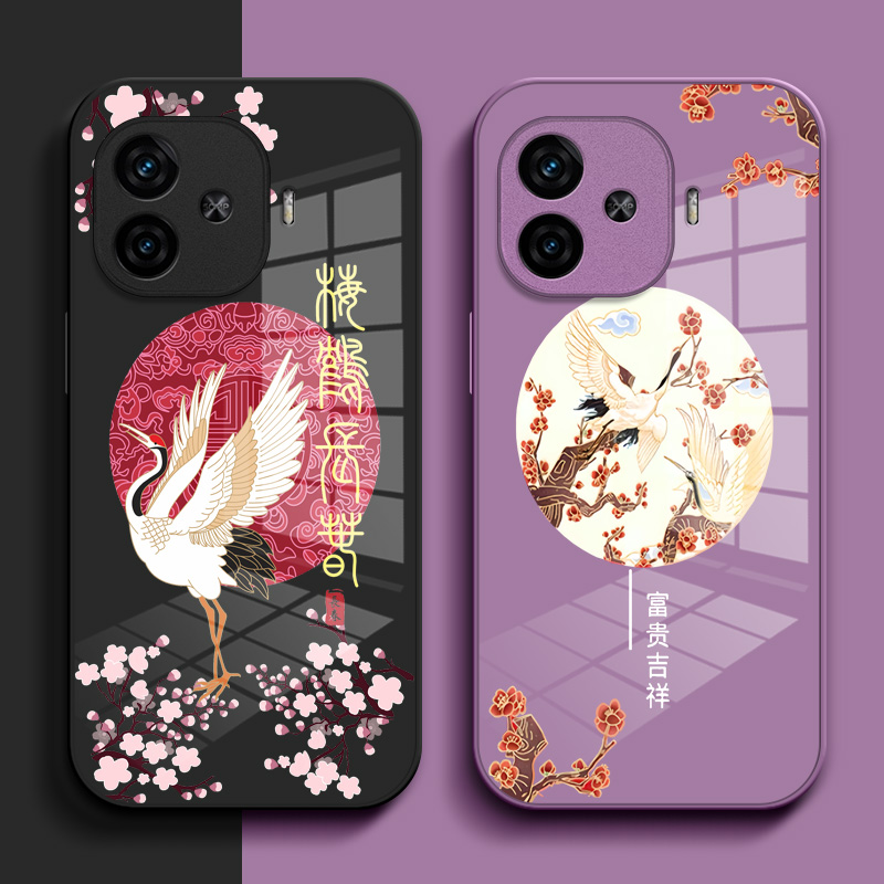 适用iqoo Z9turbo手机壳V2352A钢化玻璃壳Ioqoz9turbo硬壳Iqqoz9turbo奢华Iq00z9turbo保护套高级感保护壳