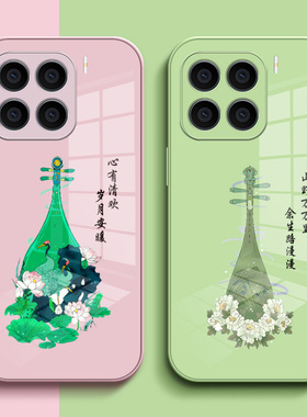 适用小米 15手机壳24129PN74C保护套24l29PN74C钢化玻璃背板Miui15玻璃壳小迷15中国风Xml5琵琶小咪15