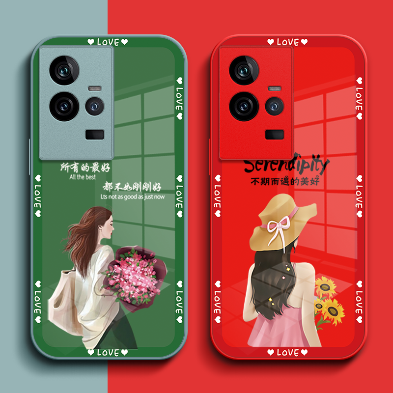 适用iqoo 11手机壳V2243A玻璃壳viv011保护套iqqo11全包爱酷l1女款ipoo11奢华vlvoiq001l高级感iq0011个性11