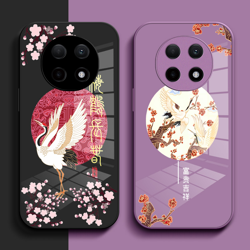 适用oppo A5pro手机壳PKP110钢化玻璃壳0ppoa5pro硬壳PKP11o奢华0pp0A5pr0保护套oopo α5pro高级感保护壳