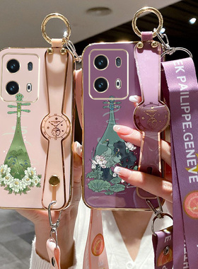 适用oppo Reno13pro手机壳PKK110斜挎式Ren013pro腕带支架0ppo Reon13pro保护套RoneL3pro全包防摔可斜背肩挎