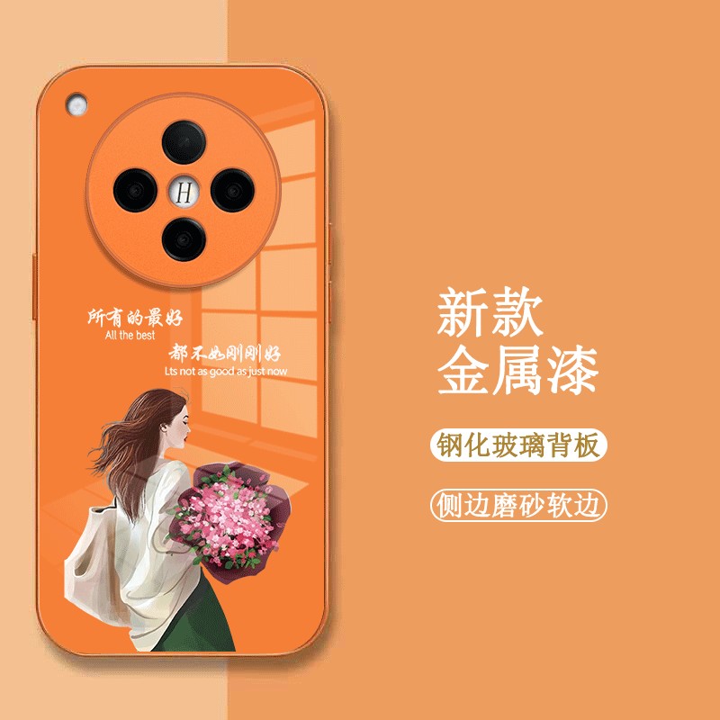 适用oppoFindx8pro手机壳PKC110玻璃壳OopoFlndx8pro新款欧珀findx8pro保护套0ppofindx8pr0全包女款时尚奢华