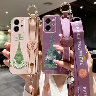 适用荣耀80se手机壳GIA 80S1保护套全包防摔背带肩挎 AN80可斜挎honor80SE腕带支架80Se软壳h0n0r80se新款